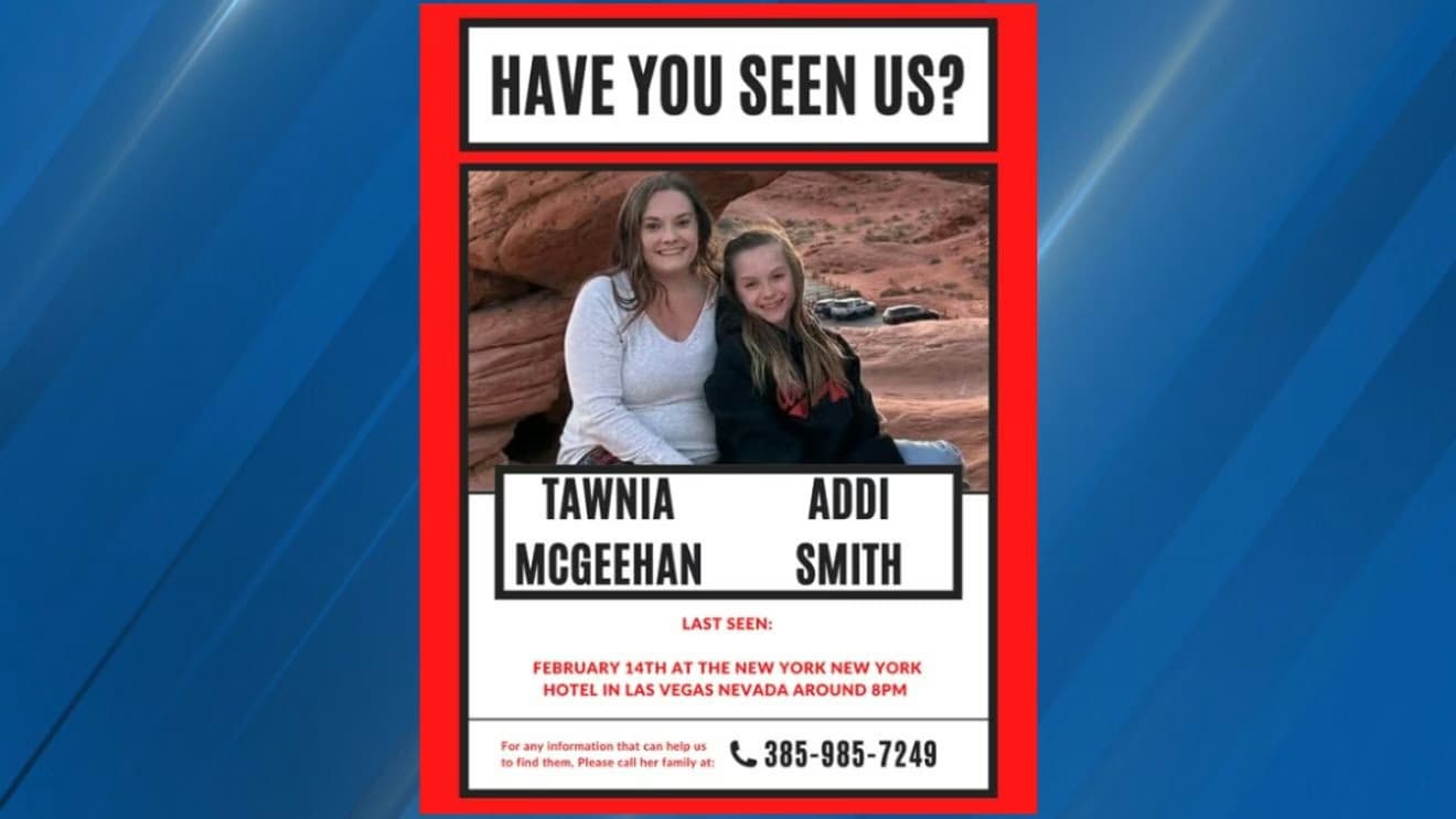 Utah Cheer Team Seeks Help Finding Missing Mother, Daughter Last Seen at New York-New York Hotel